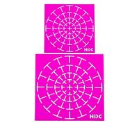 Circle Stencil, Reusable Circle Templates for Draot Painting Stencils - 2pcs Dot Painting Tools Kits | Dotting Paintings Tools with Smooth Edges for Wall, Fabric, Furniture, Metal, Canvas, Rock, Wood