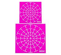 Circle Stencil, Reusable Circle Templates for Draot Painting Stencils - 2pcs Dot Painting Tools Kits | Dotting Paintings Tools with Smooth Edges for Wall, Fabric, Furniture, Metal, Canvas, Rock, Wood