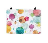 Circle Stove Top Cover for Electric Stove, Modern Abstract Dot Line None Multicolor Waterproof Electric Top Cover Protector Home Kitchen Decor 28x20 Inch
