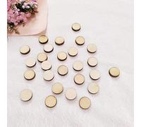 Circle Studs Natural Wood Earrings Blanks, DIY Unfinished Laser Cut Round Wood Studs 60pcs (12MM)