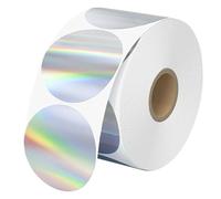 Circle Thermal Stickers - Roll Round Thermal Labels, Circle Thermals Stickers, 5cm Diameter + 200 Label Rolls Capacity, High-Grade PVC Self-Adhesive Polymer - for Shipping & Crafts