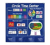 Circle Time Center Pocket Chart Educational Preschool Education Pocket Chart, Style 1
