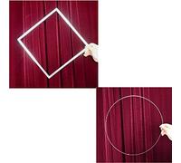 Circle to Square (Stainless Steel) Stage Magic Tricks Close Up Magic Props Comedy Street Magic Gimmick