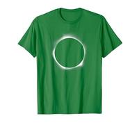 Circle Total Solar Eclipse Celestial Fanatic T Shirt T-Shirt, Men, Kelly Green, Small