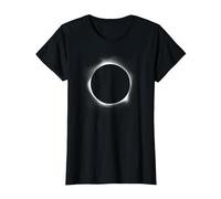 Circle Total Solar Eclipse Celestial Fanatic T Shirt T-Shirt, Women, Black, 3X-Large