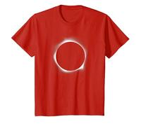 Circle Total Solar Eclipse Celestial Fanatic T Shirt T-Shirt, Youth, Red, 2T