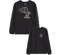 Circle - Trail running T-shirt - Long Sleeve Feel Good Manifesto 2.0 Onyx Black for Men - Size L Black L