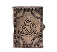 Circle Triquetra - Esoteric Notebook - Antique Grey - 200 pages Stich Edge- 17.5x12.5x3cm