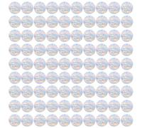 Circle Window Stickers, 96 PCS Anti-Collision Rainbow Decals Window Clings to Save Birds Vinyl Non-Adhesive Prismatic Suncatcher Stickers for Glass Surface No Glue Required