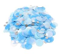 Circles Confetti Confetti Multicolour Paper Round Tissue Paper Table Confetti Dots for Wedding Birthday Party Decoration (silvery Blue Confetti 50g)