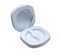 Circles Eyelash Box with Mirrour,Empty Eyelash Storage Case Fake Eye Lash Organizers Travel False Lash Case for Cosmetic Empty Eyelash Cases