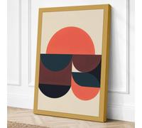 Circles in Stillness Canvas Wall Art Print 18x12 Inch