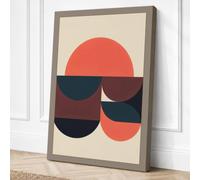 Circles in Stillness Canvas Wall Art Print 18x12 Inch