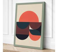 Circles in Stillness Canvas Wall Art Print 18x12 Inch