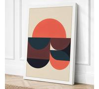 Circles in Stillness Canvas Wall Art Print 18x12 Inch