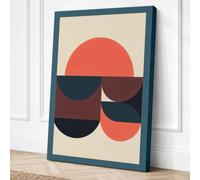 Circles in Stillness Canvas Wall Art Print 24x16 Inch