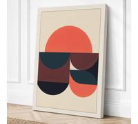 Circles in Stillness Canvas Wall Art Print 30x20 Inch
