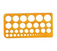 Circles Stencil for Drawing 10x8 Practical Circles Template with Various Sizes of Round Holes Geometric Drawing Stencils for Office School Buildings Stencil Template