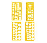 Circles Templates Oval Measuring Rulers Geometric Drawing Stencils Clear Measuring Template Rulers Supplies