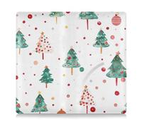 Circles with Christmas Elements on White Background Premium Leather Auto Registration Insurance & ID Card Holder Automobile Wallet Case Organizer for Essential Document, Driver License, Cards