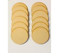 Circles x10 100mm in 3mm Thick MDF. Perfect for RPG Figures, Action Games, war Games, Crafts, and Decorations. Unprimed.