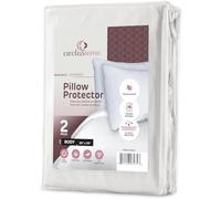 CIRCLESHOME Body Pillow Protectors 100% Cotton, Extra Long Pillowcase with Zipper, Hypoallergenic & Breathable - Jumbo Body Size 20x55 Inches (2 Pack) White