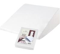 CirclesHome Wedge Pillow Cover 100% Cotton, Zippered Wedge Pillow Case Protector, Soft, Hypoallergenic & Breathable - 25x25x10x2”