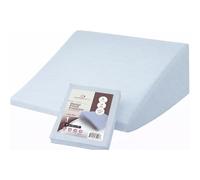 CirclesHome Wedge Pillow Cover 100% Cotton, Zippered Wedge Pillow Case Protector, Soft, Hypoallergenic & Breathable - Light Blue, (25Wx26Lx10)