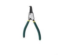 Circlip Plier 7 Inch Metal Snap Ring Remover Tool With Non Slip Grip For Inner Outer Retaining Ring Removal In Mechanical Work, Bent Nose Design(Bent external)