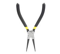 Circlip Plier Carbon Steel, Bent Wire Cable Cutter, 6.9 Inch - Durable Forging, Comfortable Grip for Precision Work (Card King Pliers-Straight)