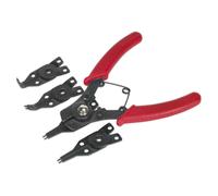 Circlip Pliers Set Internal/External - Sealey S0457 New