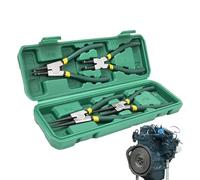 Circlip Pliers Set - Ring Installer, Retaining Ring Clamp | High Accuracy Spring Action Grip Handling Adjustment Mechanism Toolkit for Workshop Mechanic Plumbing Electrical Assembly