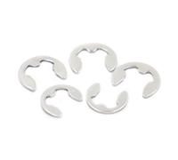 Circlip retaining ring M1.2-M15 304 A2 Stainless Steel Shaft Bearing Retaining Ring Washer Snap Collar E Type Clip Circlip(M5 50pcs)