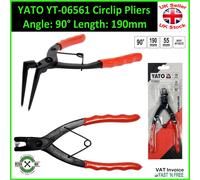 Circlip Snap Seger Pliers for brake calipers 90 Deg. Angle 190mm Length YT-06561