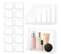 Circloophs Clear Makeup Bag Organizer Cosmetic Zipper Pouch, Transparent, Mixed Sizes, Transparent