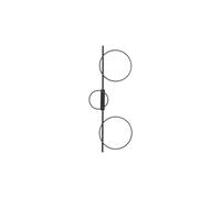Circolo LED Plafond 33W 1200lm 4000K Black 10866 Lighting