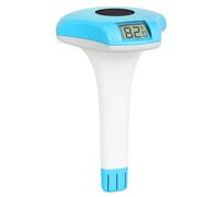 Circrane Solar Pool & Spa Thermometer, Weather Resistant Floating Digital Thermometer, IPX-8 Water Proof, 10s Measuring Cycle, Solar Powered with 270 Days Battery Life, Blue
