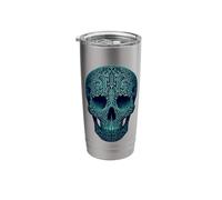 Circuit Board Cyber Skull Stainless Steel Insulated Tumbler