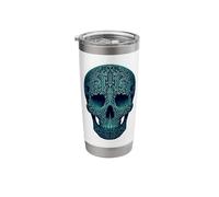 Circuit Board Cyber Skull Stainless Steel Insulated Tumbler