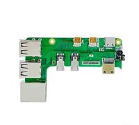 Circuit Board Expansion Module for Pi for zero USB Circuit Board(4B) | RTL8152B chip, 10/100M auto-sensing, stable network, USB hub function, green circuit board