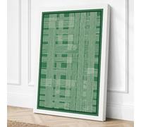 Circuit Board Grid Industrial Canvas Wall Art Print 18x12 Inch (46 x 30 cm)