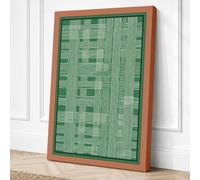 Circuit Board Grid Industrial Canvas Wall Art Print 18x12 Inch (46 x 30 cm)