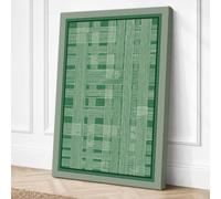 Circuit Board Grid Industrial Canvas Wall Art Print 24x16 Inch (61 x 41 cm)