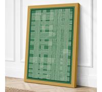 Circuit Board Grid Industrial Canvas Wall Art Print 30x20 Inch (76 x 51 cm)