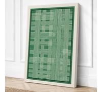 Circuit Board Grid Industrial Canvas Wall Art Print 36x24 Inch (91 x 61 cm)