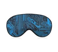 Circuit Board Pattern Blackout Sleep Mask for Side Sleeper Soft Covers for Travel Essentials Nap