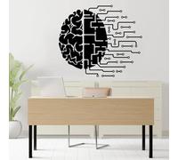 Circuit Board wall Sticker Technology Brain Computer wall Sticker Software Science Sticker Office Decoration Mural Black