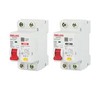 Circuit Breaker 1P+N 2P Leakage Protector AC230V Overload Short Circuit Electronic Protection Residual Current Circuit Breaker Switch(1P,20A)