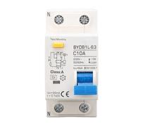 Circuit Breaker 1P+N Leakage Protection Switch 10A 230V AC DIN Rail MCB for Home