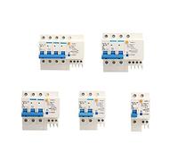 Circuit Breaker 1pc, Leakage Surge Protector Residual Current Operated Circuit Breaker with Over-Current Protection Multi-Models 1P/2P/3P/4P
